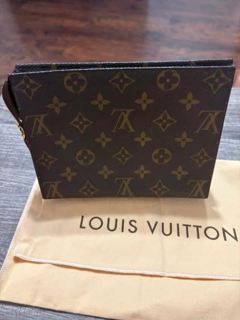 Louis Vuitton Monogram Canvas Pouch in Brown Monogram